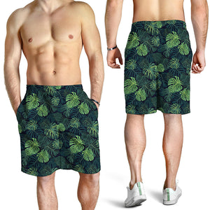 Monstera Palm Leaves Pattern Print Men's Shorts