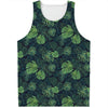 Monstera Palm Leaves Pattern Print Men's Tank Top