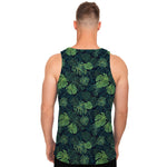 Monstera Palm Leaves Pattern Print Men's Tank Top