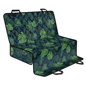 Monstera Palm Leaves Pattern Print Pet Car Back Seat Cover