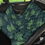 Monstera Palm Leaves Pattern Print Pet Car Back Seat Cover