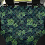 Monstera Palm Leaves Pattern Print Pet Car Back Seat Cover