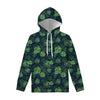 Monstera Palm Leaves Pattern Print Pullover Hoodie