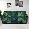 Monstera Palm Leaves Pattern Print Sofa Cover