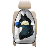 Moon And Stars Wolf Spirit Print Car Seat Organizers