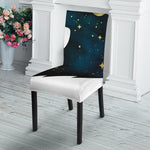 Moon And Stars Wolf Spirit Print Dining Chair Slipcover