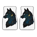 Moon And Stars Wolf Spirit Print Front Car Floor Mats