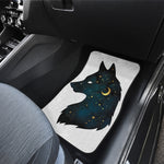 Moon And Stars Wolf Spirit Print Front Car Floor Mats