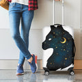 Moon And Stars Wolf Spirit Print Luggage Cover
