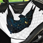 Moon And Stars Wolf Spirit Print Pet Car Back Seat Cover