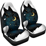 Moon And Stars Wolf Spirit Print Universal Fit Car Seat Covers