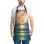 Moon Beach Print Apron