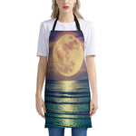 Moon Beach Print Apron