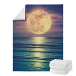 Moon Beach Print Blanket