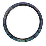 Moon Beach Print Car Steering Wheel Cover