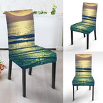 Moon Beach Print Dining Chair Slipcover