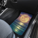 Moon Beach Print Front Car Floor Mats