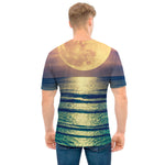 Moon Beach Print Men's T-Shirt