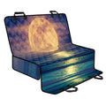 Moon Beach Print Pet Car Back Seat Cover
