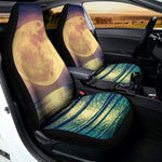 Moon Beach Print Universal Fit Car Seat Covers
