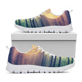 Moon Beach Print White Running Shoes