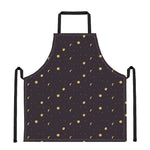 Moon Phase And Stars Pattern Print Apron
