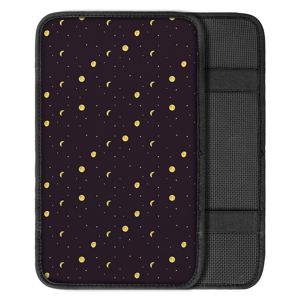 Moon Phase And Stars Pattern Print Car Center Console Cover