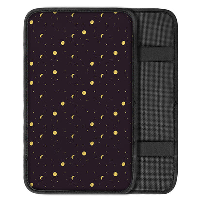 Moon Phase And Stars Pattern Print Car Center Console Cover