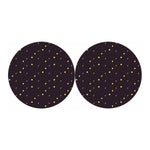 Moon Phase And Stars Pattern Print Car Coasters