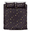 Moon Phase And Stars Pattern Print Duvet Cover Bedding Set