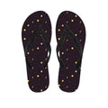 Moon Phase And Stars Pattern Print Flip Flops