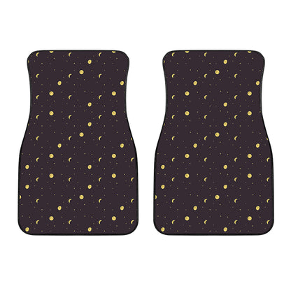 Moon Phase And Stars Pattern Print Front Car Floor Mats