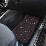 Moon Phase And Stars Pattern Print Front Car Floor Mats