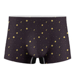 Moon Phase And Stars Pattern Print Men's Boxer Briefs