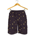 Moon Phase And Stars Pattern Print Men's Shorts