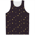 Moon Phase And Stars Pattern Print Men's Tank Top