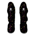 Moon Phase And Stars Pattern Print Muay Thai Shin Guards