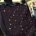 Moon Phase And Stars Pattern Print Pet Car Back Seat Cover
