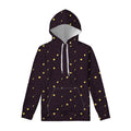 Moon Phase And Stars Pattern Print Pullover Hoodie