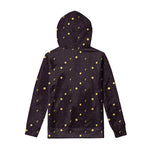 Moon Phase And Stars Pattern Print Pullover Hoodie