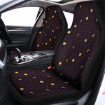 Moon Phase And Stars Pattern Print Universal Fit Car Seat Covers