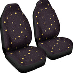 Moon Phase And Stars Pattern Print Universal Fit Car Seat Covers