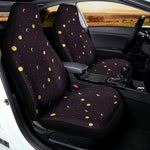 Moon Phase And Stars Pattern Print Universal Fit Car Seat Covers