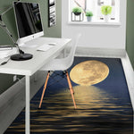 Moonlight On The Sea Print Area Rug