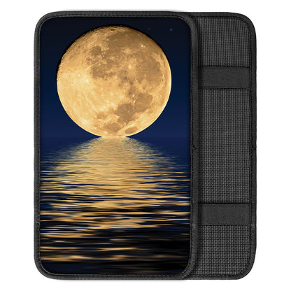 Moonlight On The Sea Print Car Center Console Cover