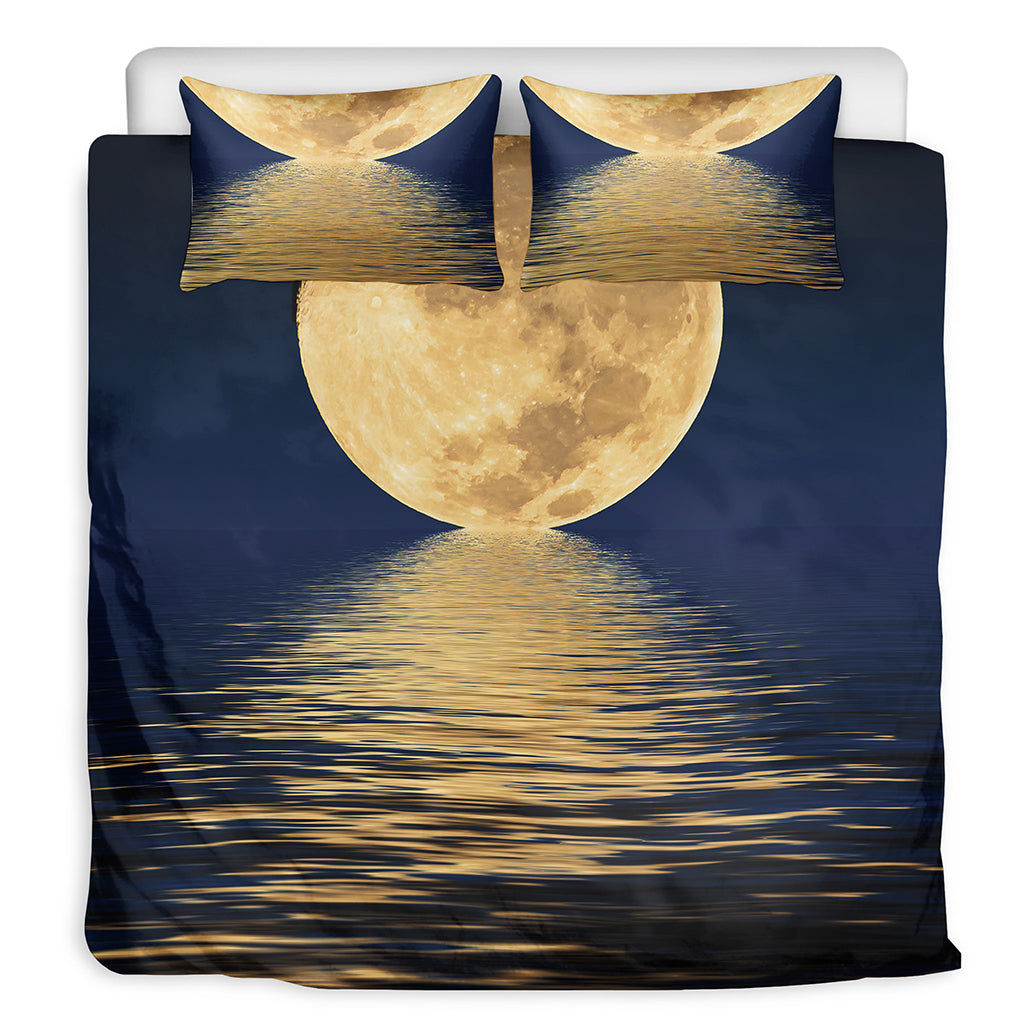 Moonlight On The Sea Print Duvet Cover Bedding Set