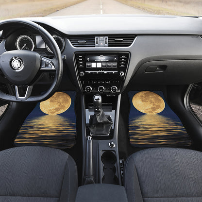 Moonlight On The Sea Print Front Car Floor Mats