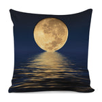 Moonlight On The Sea Print Pillow Cover