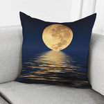 Moonlight On The Sea Print Pillow Cover