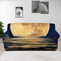Moonlight On The Sea Print Sofa Cover